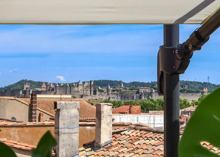 La Terrasse Tapaja Vue Conciergeriedamecarcas * Carcassonne